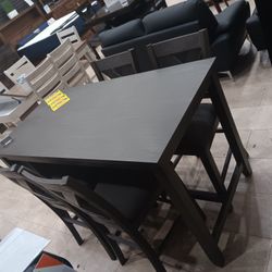 *Weekend Special*---Miranda Counter Height Dining Table Sets W/4 Chairs---Delivery Available👏