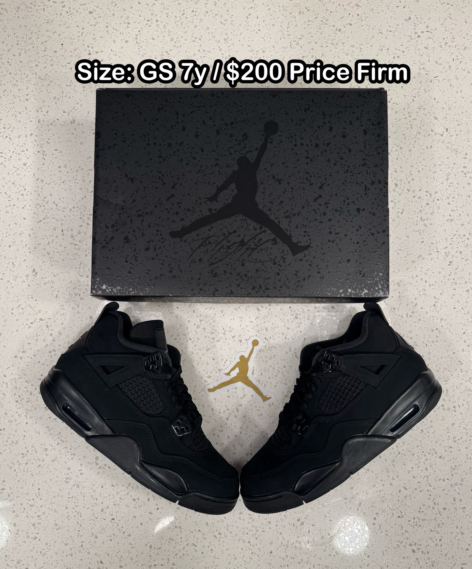 Brand New Nike Air Jordan 4 Retro OG "Black Cat"