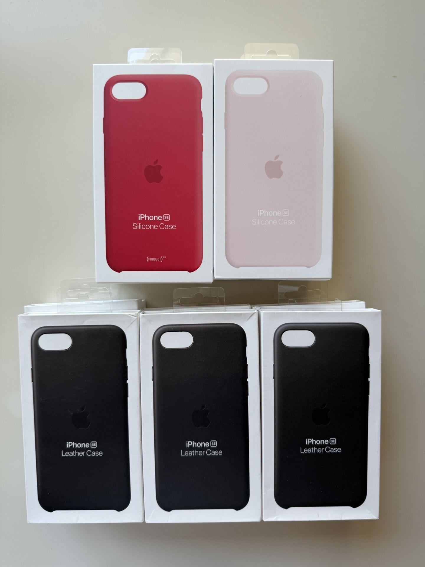 iPhone SE 2nd/3rd Gen and 8/7 silicone and leather cases