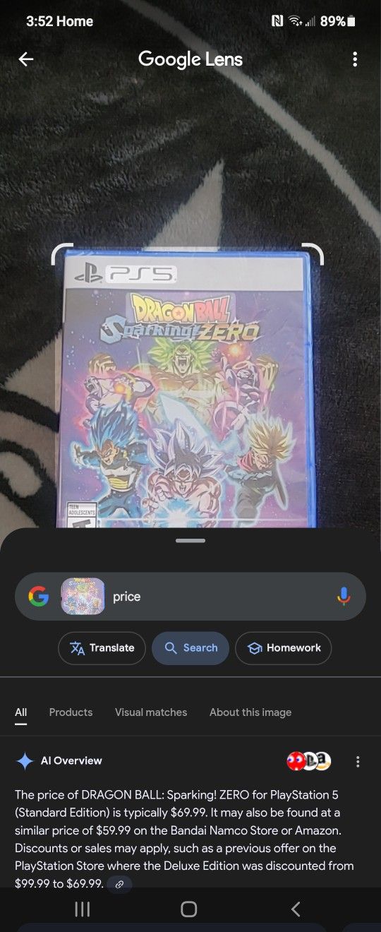 DragonBall Sparking Zero Ps5