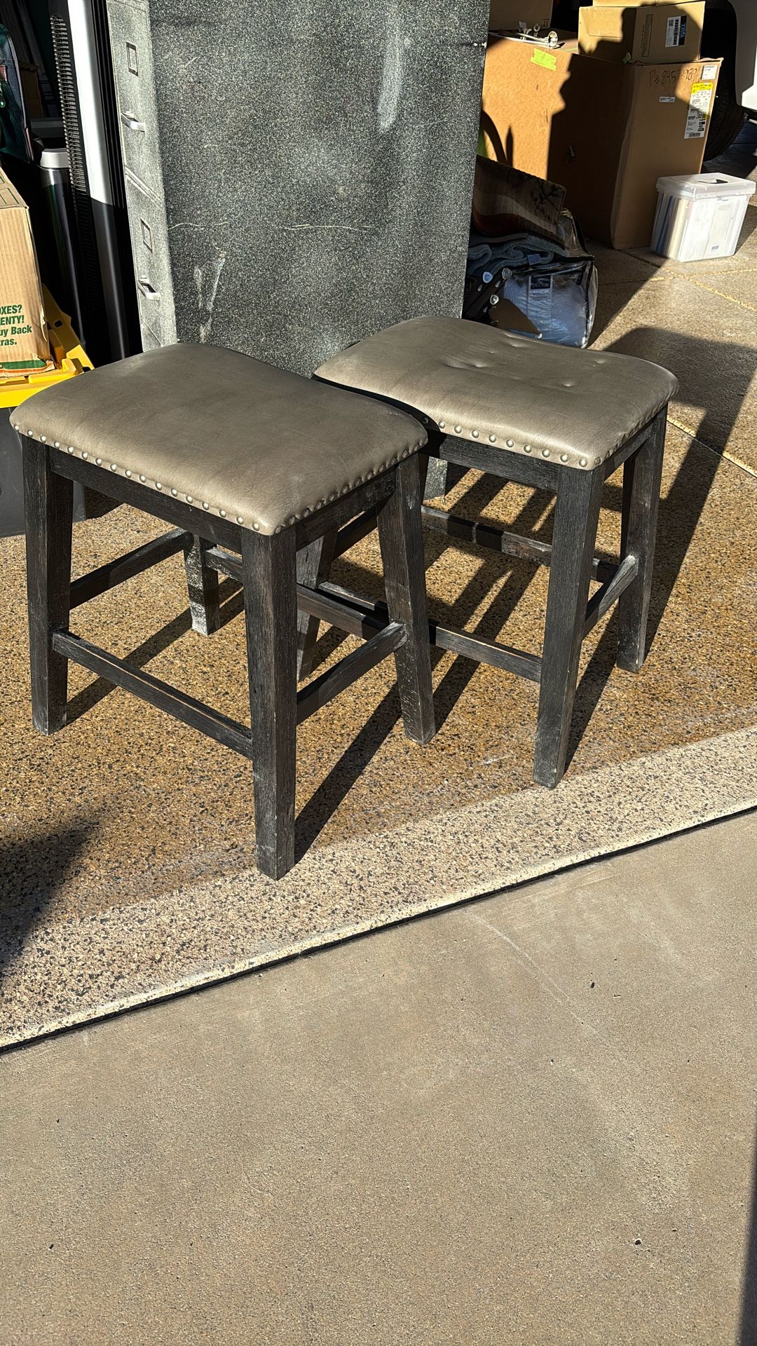 Bar Stools - Black & Grey