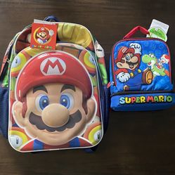 Super Mario Backpack & Lunchbox 
