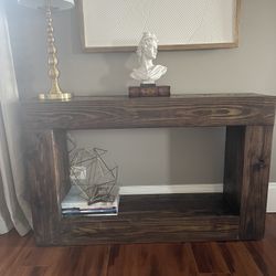 Two Solid Wood Console Tables