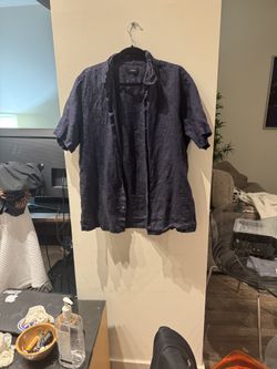 Theory Men's Dark Blue Shirt Jacket