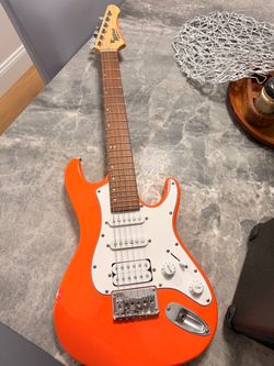 Mitchell Electric Guitar Orange Stratocaster Style