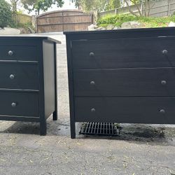 Dresser With 3 Drawers with Nightstand