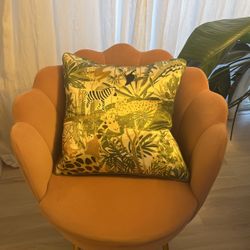 Large Silk Jungle Reversible Pillow 