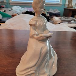 Vintage White Porcelain Figurine