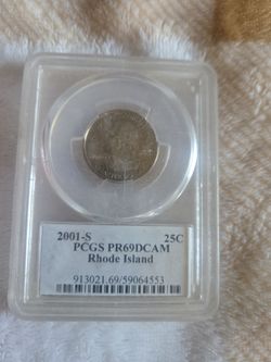 2001-S Rhode Island Quarter PCGS PR69DCAM