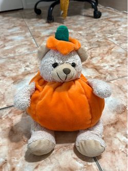 Bear Pumpkin Stuffed Animal Plushy