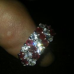 Ruby Ring.sterling silver.
