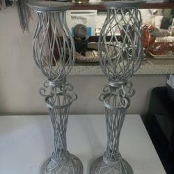 To Tall Candle Holders