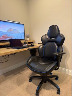 Black & Blue Racing-Style Gaming/Office Chair