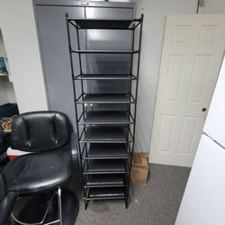 Shoe Rack With Mesh Shelves 