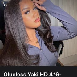 20inch Glueless Yaki HD 4*6