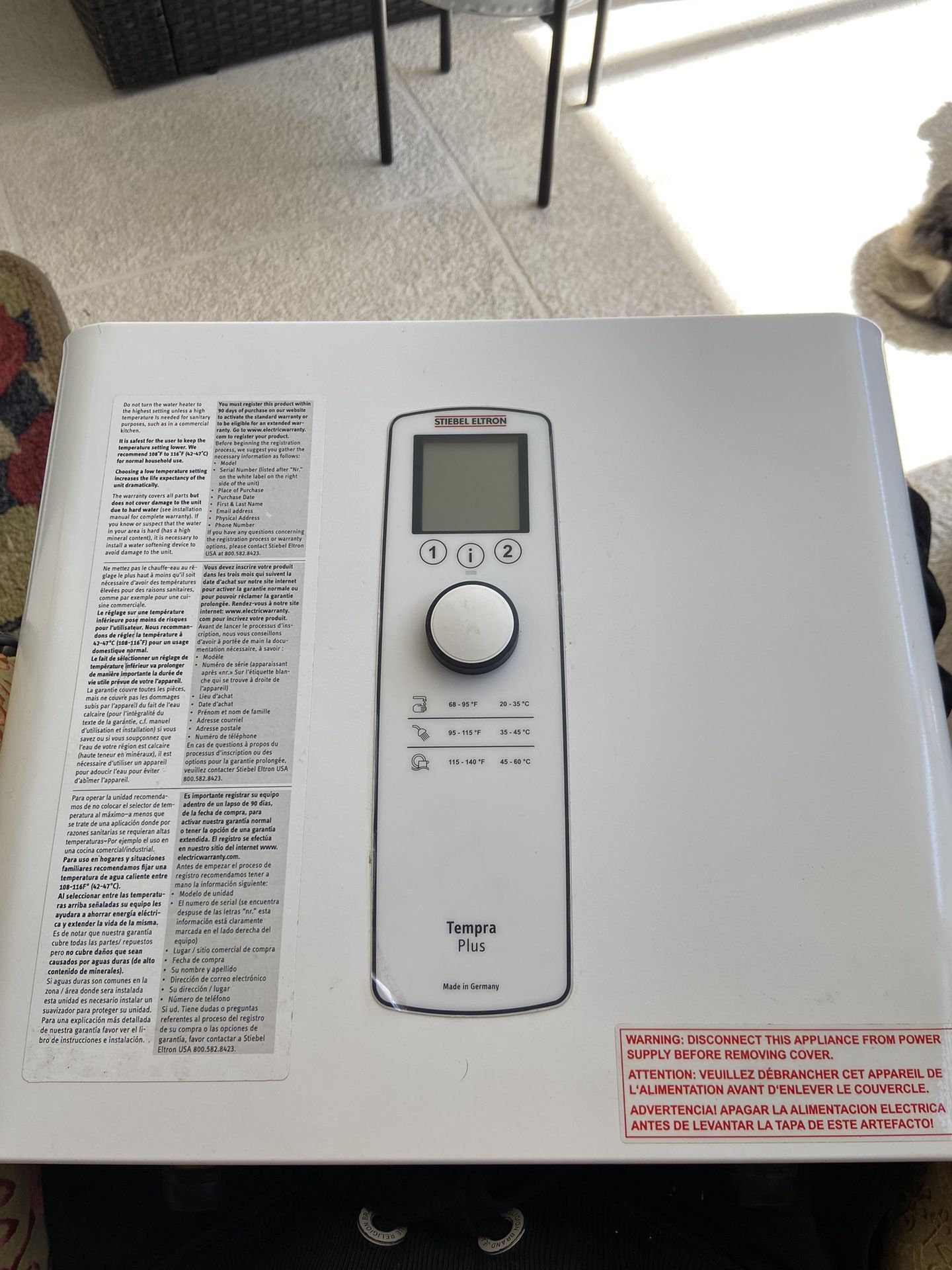 Stiebel Eltron Tempra 36 Plus Water Heater