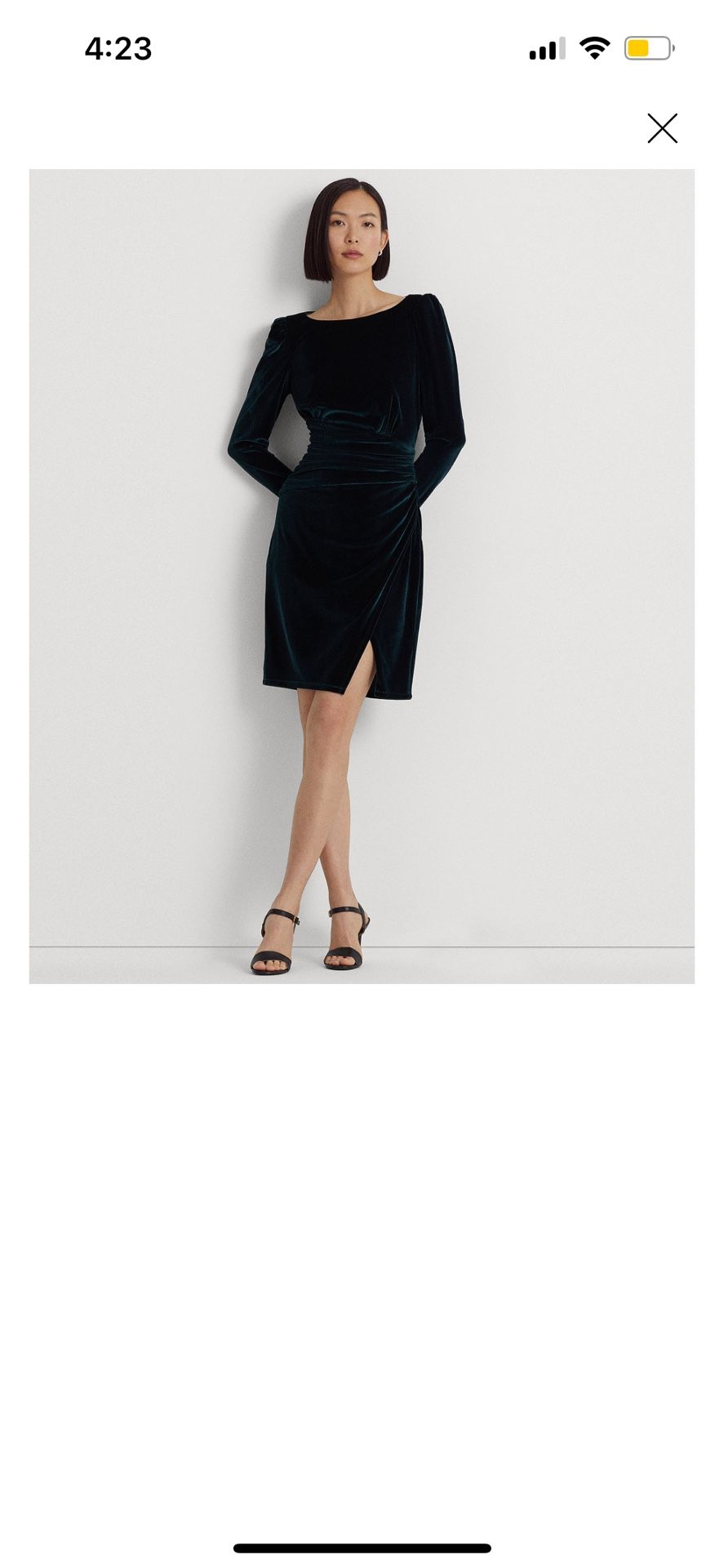 New Lauren Ralph Lauren Velvet Dress (size 2)