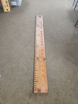 Child growth ruler home decor peice.