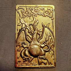 1999 Burger King Pokémon 23K Gold-Plated Charizard Card – Collector Item