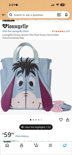 LoungeFly Eeyore Crossbody bag