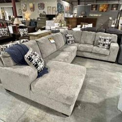 Ballinasloe 3pc Platinum Sectional Couch 