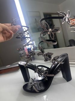 Butterfly high heels