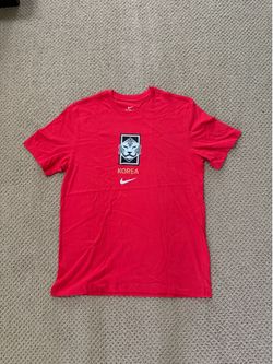 Nike South Korea KFA Logo Soccer T-Shirt IH2185-679 Red (Men’s Medium) BRAND NEW