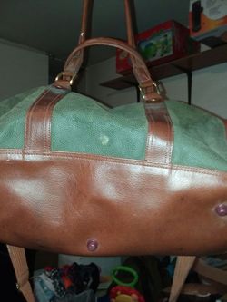 Leather carry on LUGGAGE