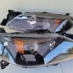 04-09 Mazda 3 Projector Headlights Luces Calaveras Micas Faros Focos Faroles 