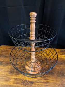 Double tier wire basket 16x13"
