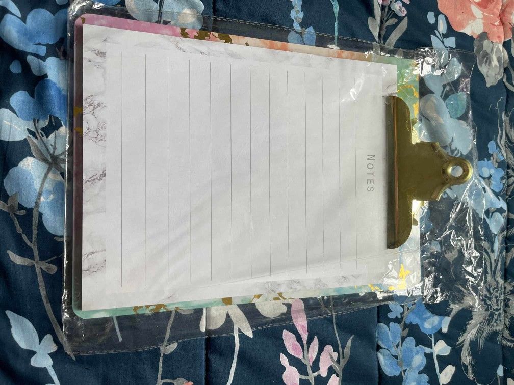 New Notepad Set And Clipboard