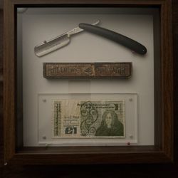 Straight razor And Irish Pound