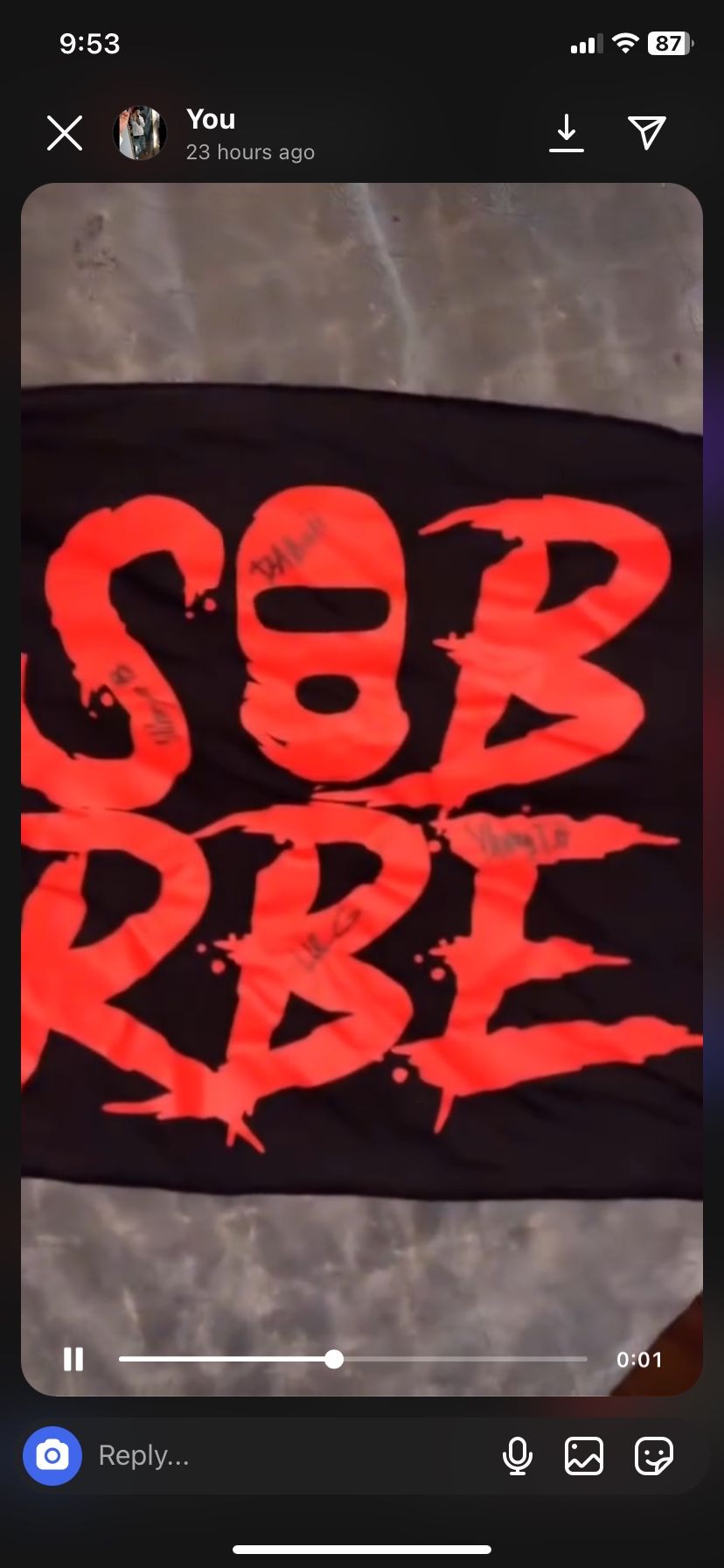 Sobrbe Shirt Signed 