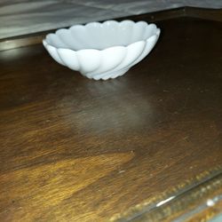 Vintage Milk Glass Candy Dish