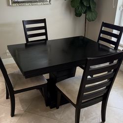 Dining Table Set + Buffet (Solid Wood) – Great Condition – $450 OBO