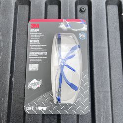 NEW 3M Scotchgard Protector Black/Blue Anti-Fog Eyewear w/Clear Lens **$10 Each**