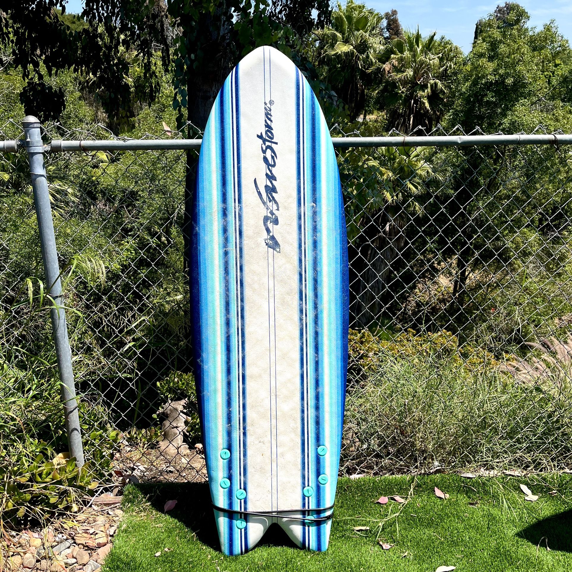5’8 Wavestorm Modern Retro Fish Surfboard Wave Storm Surf Board Quad Fin Twinzer (not Catch Surf Twin Fin Odysea
