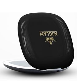 Compact LED Mirror, 3.9 inches 1X &10X Magnification, Auto ON/Off, USB Charging, 3 Light Setting & Dimmable, (Black)