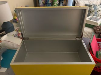 Yellow storage box