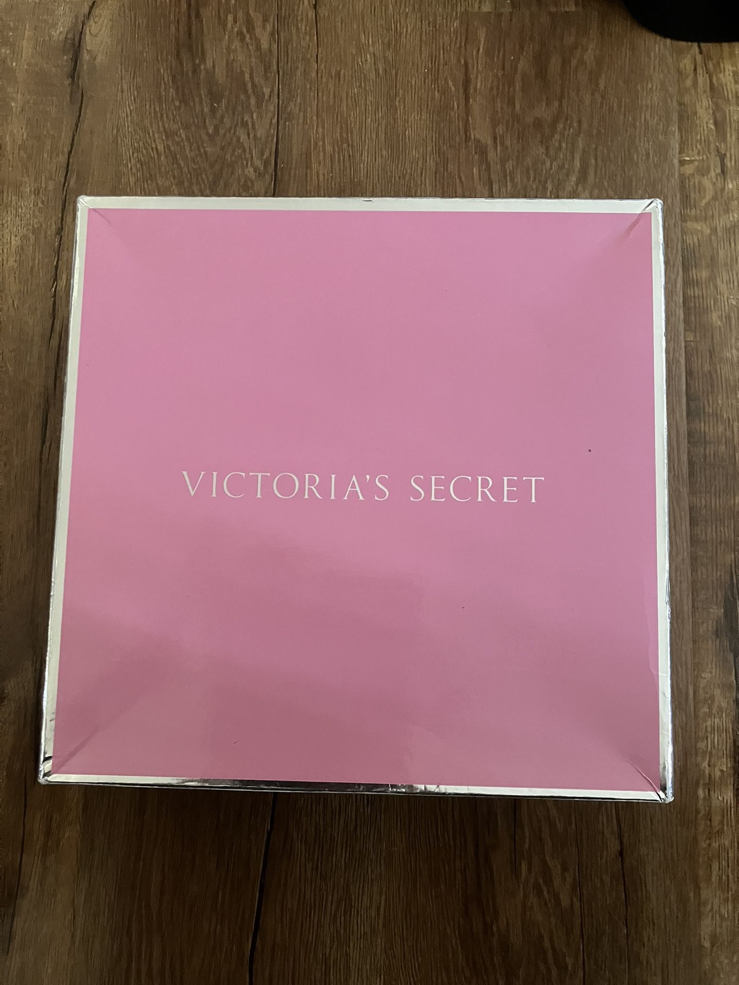 Victoria's Secret Pink With Silver Trim Gift Box