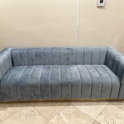 Blue Elegant Sofa (Delivery Available)