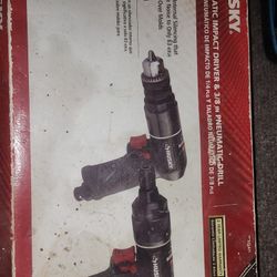 Husky Pneumatic 3/8in  Impact Driver And Drill