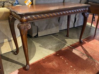 Refined Dark Brown Sofa Table