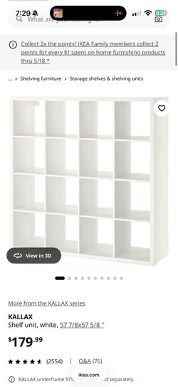 Ikea classic 16 units shelf