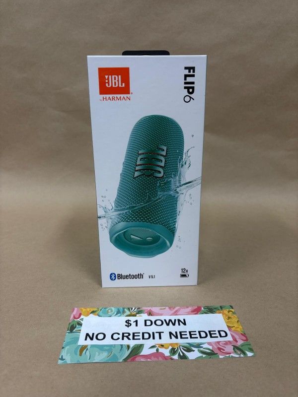 JBL Flip 6 Bluetooth Speaker New - Only $1 Today Pay The Rest Later!