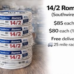 14/2 Wire 250ft (Romex) – CHEAPER THAN HOME DEPOT