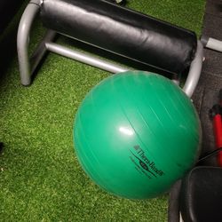 Core ball and Back stretcher squat assist