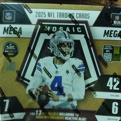 2025 Panini Mosaic NFL Football Mega Box (Orange)