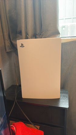 PS5 with disc drive, with cords and controller