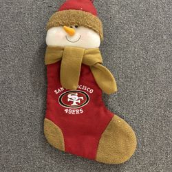 NFL San Francisco 49er Logo Embroidered Christmas stocking 